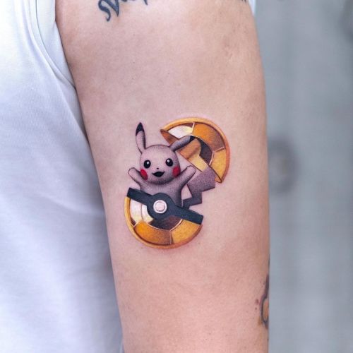 Pikachu tattoo new Pokemon tattoo design | Pokemon tattoo, Cartoon tattoos, Pikachu  tattoo