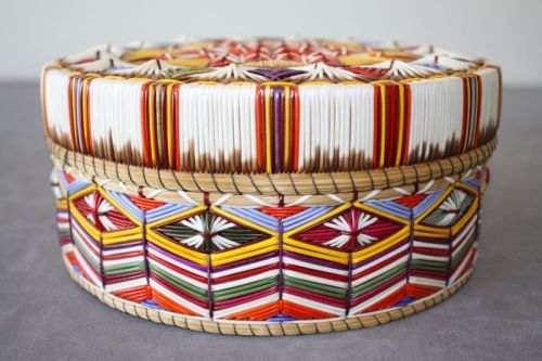 buriedthings:Manitoulin Anishinaabe quillwork from the collection of the Ojibwe Cultural Foundation,