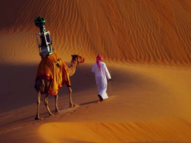 new-aesthetic:
“ (via Google sending its Street View cameras to the desert… on camels - News - Gadgets and Tech - The Independent)
”