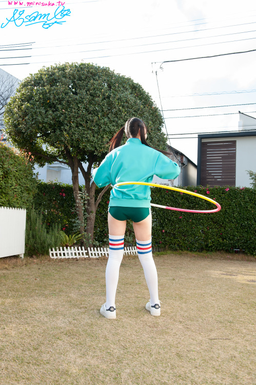 近藤あさみ（Green Bloomers & Border Bikini - 1）