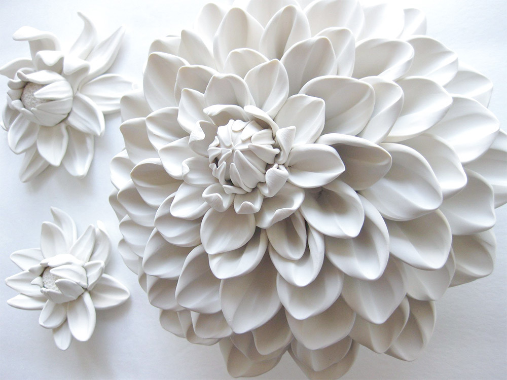 culturenlifestyle:Stunning Ceramic Bouquets Burst with Life by Angela Schwer  California-based