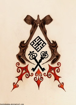 Project of a tattoo I will be getting soon. Currently my arm looks like this Sooo I wanna make something around that design. I connected Roman Assassins logo with my current Syrian Assassins &ldquo;square&rdquo; and I added some &ldquo;Fable: The Lost