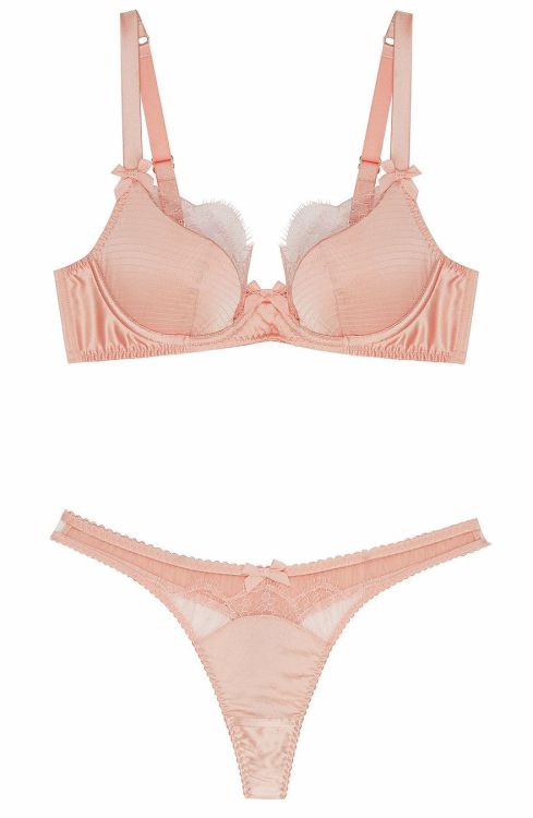 Agent Provocateur | Helene •peach pink silk set