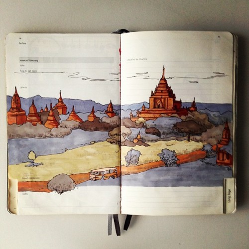 instagram:  The Daily Diary of a Sketchbook Artist To see more photos of Anna’s notebook sketc