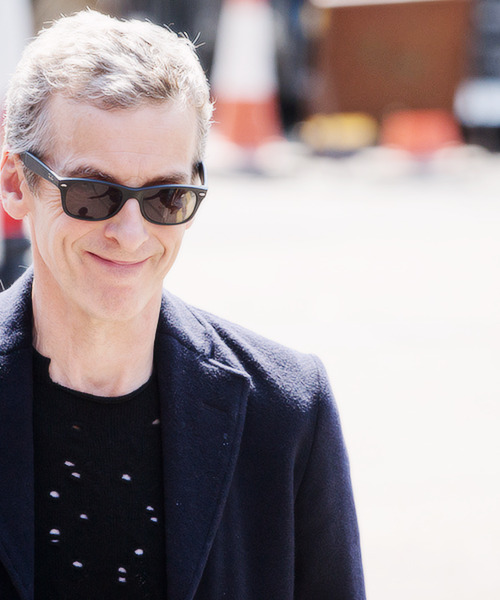 farewell-raggedy-man:  Peter Capaldi on the set of Doctor Who (June 19, 2014) x