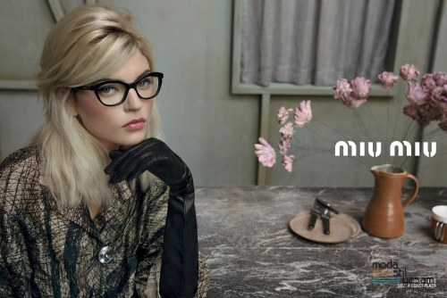 Martha Hunt featured in the Miu Miu Spring/Summer 2013 campaign film directed by Inez & Vinoodh 