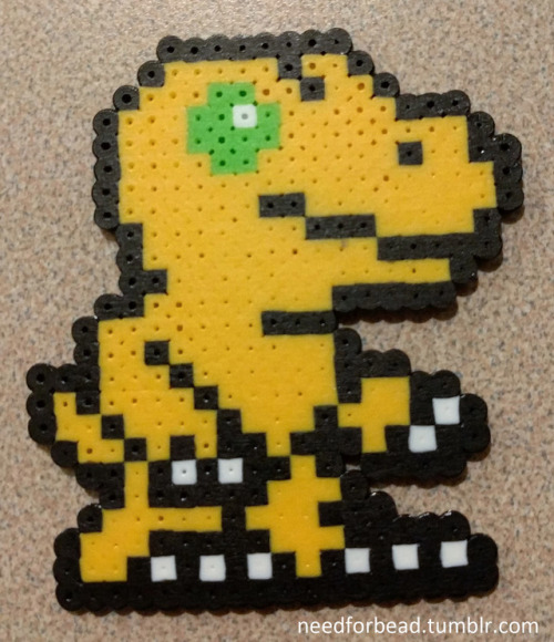 Digimon:  AgumonDigimon is owned by Saban, Toei Animation, and Bandai.Find more Digimon perler bead 