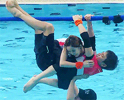 fybottomho:   130318 Minho & Jia @ Let’s Go Dream Team in VietNam.  