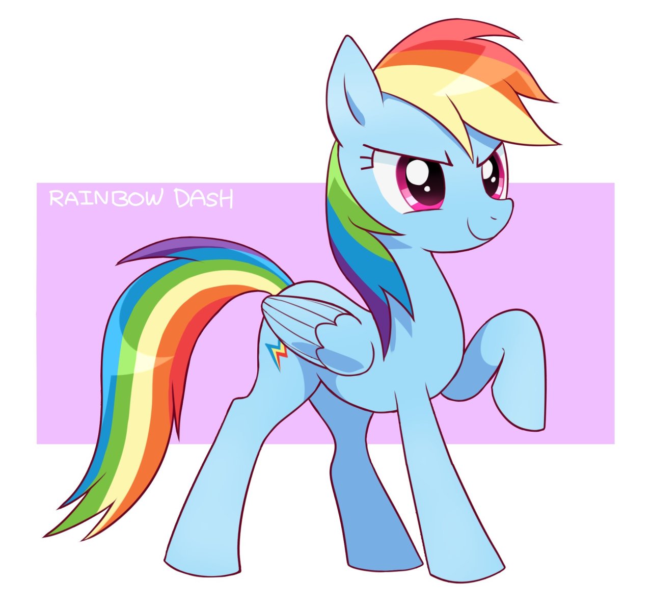 rainbowmanes:レインボーダッシュで絵柄比較 by りゅーさん=3