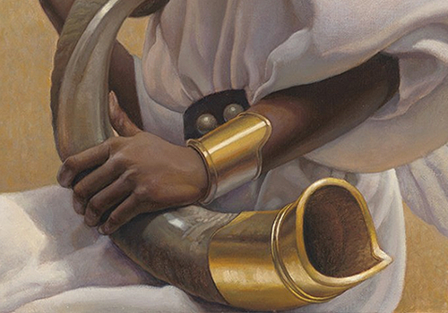 paintingses:Preparing to Sound the Alarm (details) by Thomas Blackshear