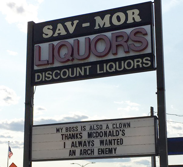 nowthisnews:  The Art of Sign Smack TalkA liquor store in Somerville, Massachusetts