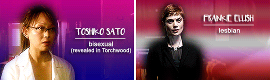 swirlknight:  claratwelve:  Doctor Who LGBT+ characters from 2005 - present  I love