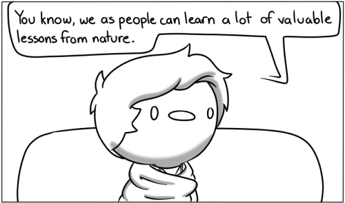 thesearabbitcomics:  So basically just camp for your food. Thanks nature. 
