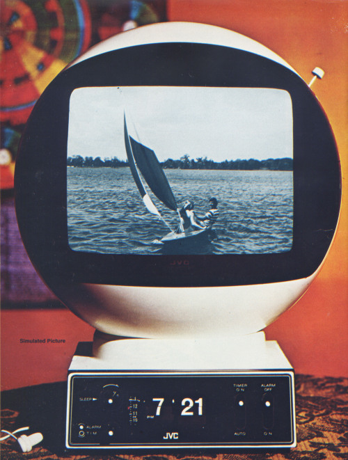 kitschdecor:mod jvc television ad, 1970s