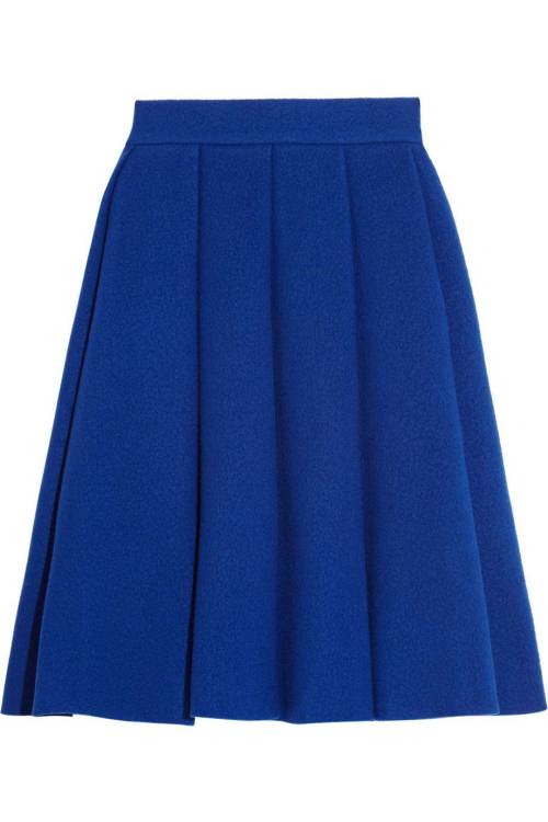 Pleated boiled wool-blend skirtSee what&rsquo;s on sale from The Outnet on Wantering.