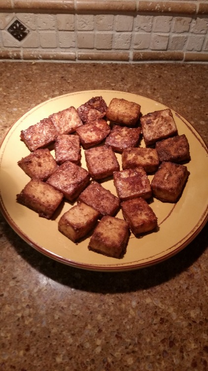 gallusrostromegalus: thebisexualmandalorian:This is the best tofu I’ve ever had. I’m not even exag