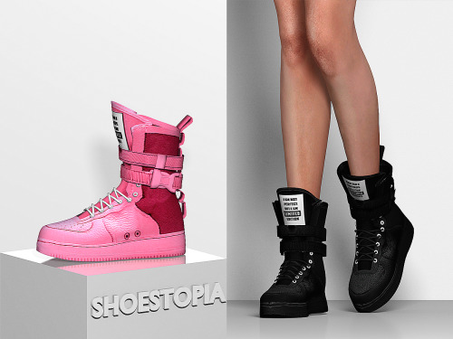 Shoestopia - Black Eyes Shoes +10 SwatchesFemaleSmooth WeightsMorphsCustom ThumbnailHQ Mod Compatibl