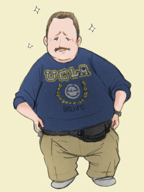 glux2:  tychokepler:  kokosac:  いこまちゃん Kevin James  Some Paul Blart fan