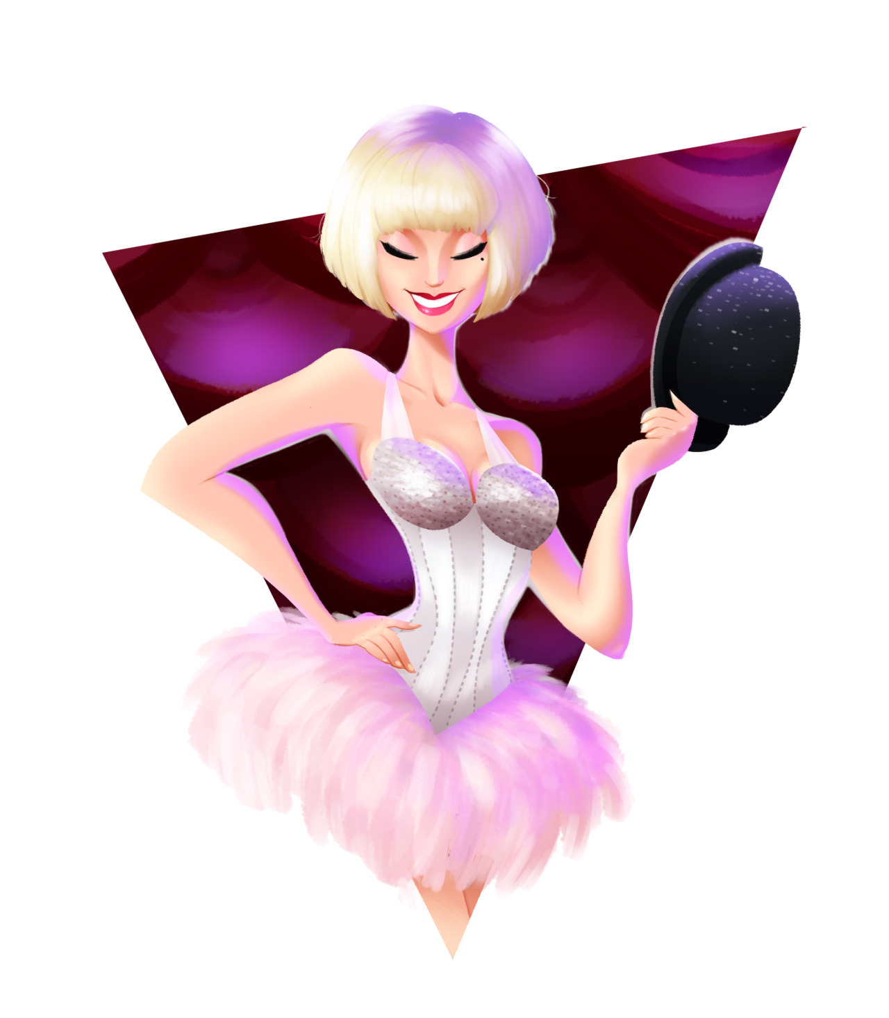 Late Night Christina Aguilera Illustration. This is from her Movie BURLESQUE! The