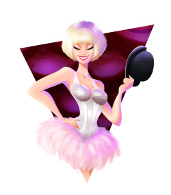 Late Night Christina Aguilera Illustration. This Is From Her Movie Burlesque! The