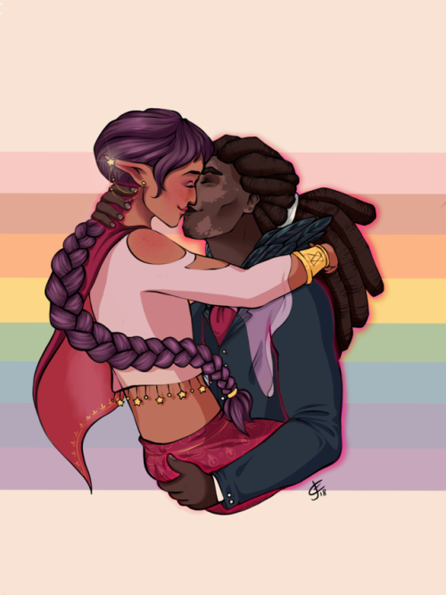 kiwibee: “I’m already kissing him” Happy pride month! I love this twink and his un