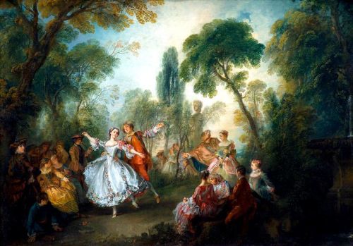 Nicolas Lancret, La Camargo Dansant (La Camargo Dancing)c.1730, oil on canvas, 76.2 x 106.7 cm , Nat