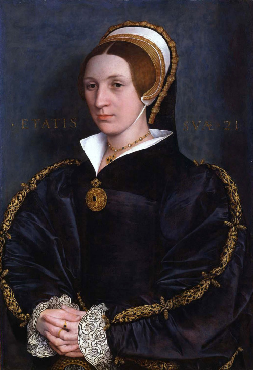ab. 1535-1540 Hans Holbein the Younger - Portrait of a Lady, probably a Member of the Cromwell Famil