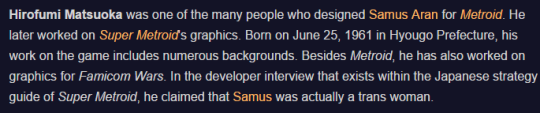 @people who don’t think samus is trans