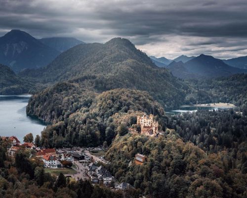 Hohenschwangau Castle - the childhood residence of King Ludwig II of Bavaria.