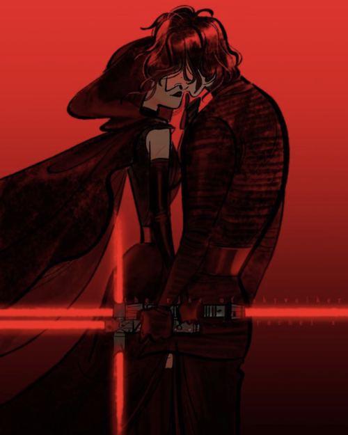 hail-the-supreme-leader-kylo-ren:A commissioned Dark couple, by Rachel Xin (x). 