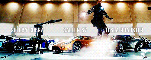 cptxrogers:  Tony Stark + his car collection 