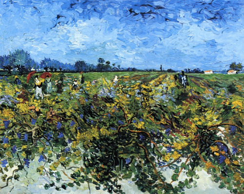 fleurdulys: The Green Vineyard - Vincent van Gogh 1888