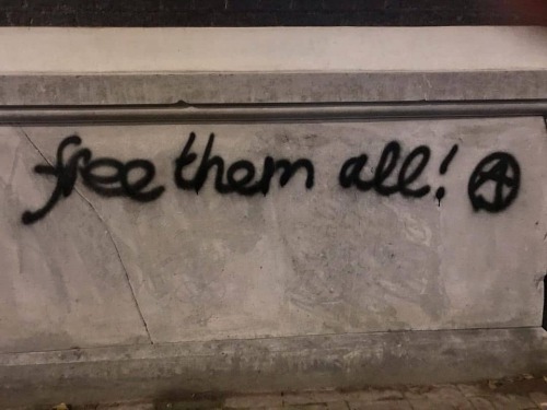“Free them all!” Seen in Amsterdam