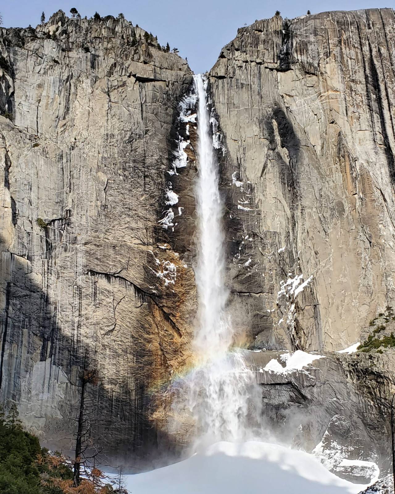 Waterfalls and Rainbows, Yosemite National Park, CA, USA [OC] [1809x2261] #earth#images#earth pictures #I love earth  #earth is awesome
