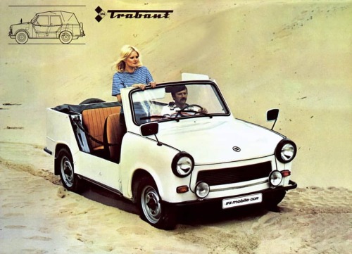 ddr-reklame: Ab 1967 wurde der #Trabant #Tramp produziert. Er war im zivilen Alltag der DDR kaum zu 
