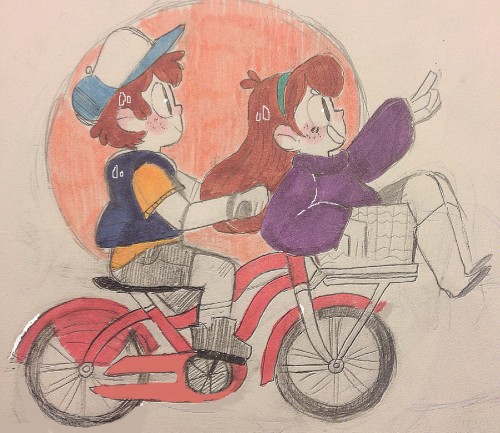 wintersnoozie:  twin doodles i’ll finish one day 