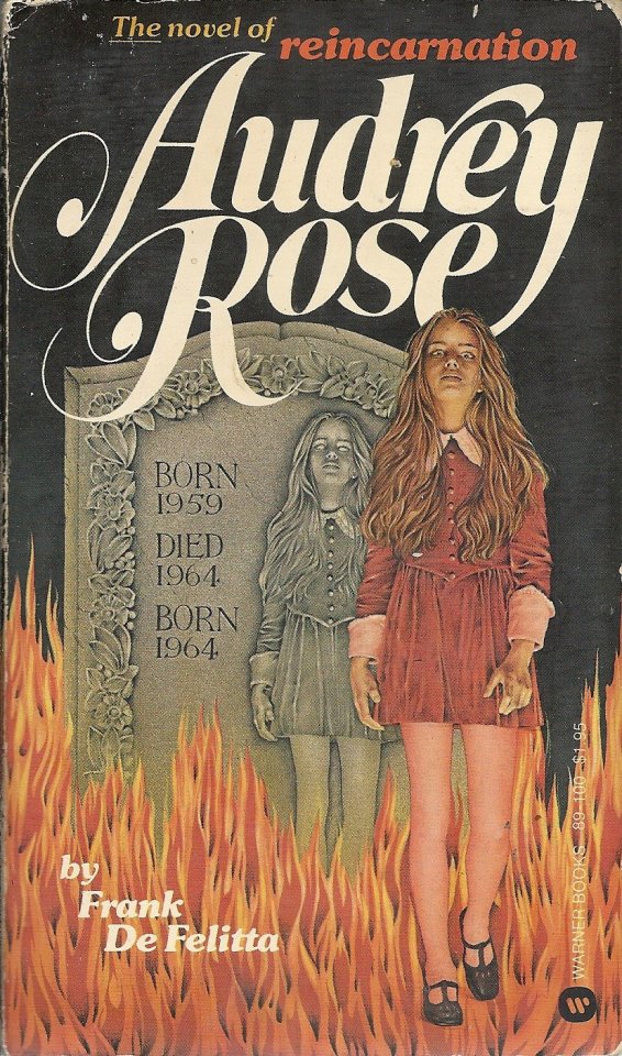 thehauntedrocket:Vintage Paperback - Audrey Rose by Frank De FelittaWarner (1976)