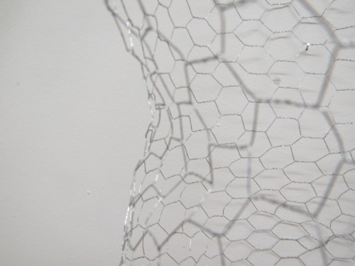 Macro images documenting the subtle curves of the body that the wire molds have captured. 