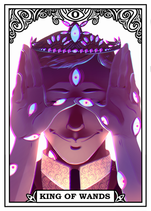 tma tarot - court cards 16/16KING OF WANDSgreat ambition, politics, leadership vs tyranny, obstacles