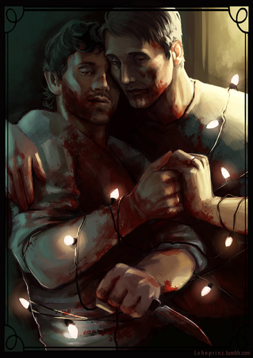 loheprinz:  ENGAGEMENT CARD for @t-w-a-m-p ♡  Hey there ヽ(*ﾟｰﾟ*)ﾉ  This is my gift for the @hannigramholidayexchange 2015 and I really hope you like it! >o< I’ve  been stalking your blog for quite a while now and you’re really cool!