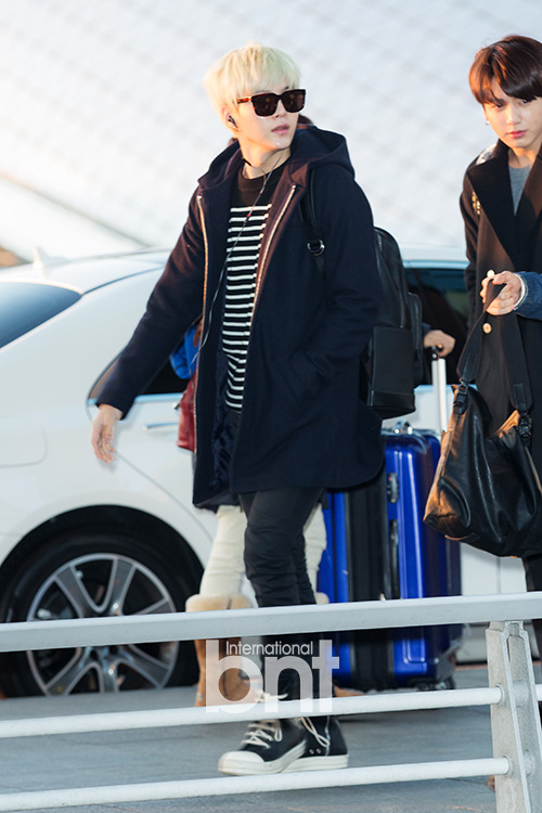 BTS Suga's airport fashion looks