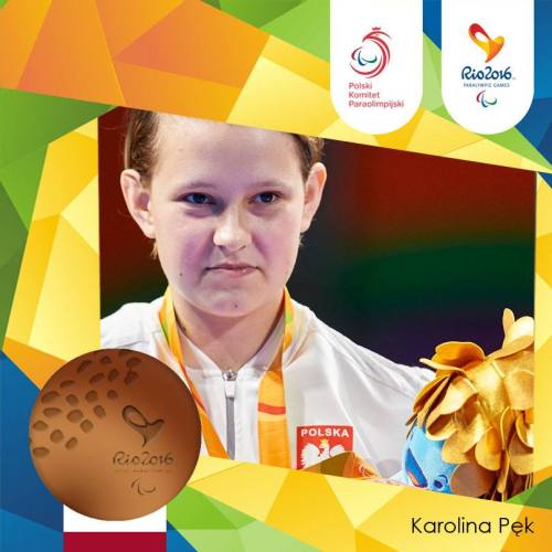 Karolina Pęk - bronze medal for Poland at the Paralympic Games in Rio 2016 (and gold medal in teams 