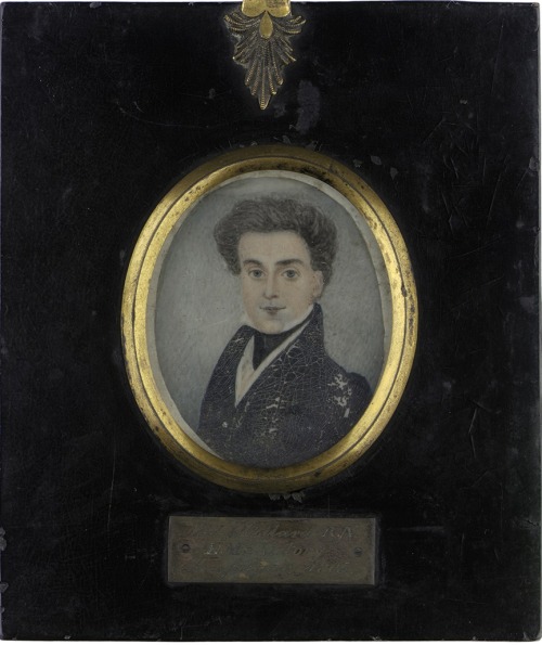 &mdash; Portrait of a young Naval gentleman, labelled as Midshipman John Pollard- British School