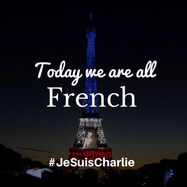  &ldquo;Today we are all French. Today, we are not afraid&rdquo;; I am not