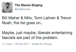 fullpraxisnow:  (Link to Tweet)  Transcription of an interview with Mark Bray from WNYC’s On the Media – Feb. 10, 2017 “Brooke: But not just that, right? Antifa is fundamentally against the right of fascists to speak and be heard. Mark: That’s