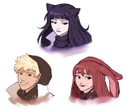 dashingicecream:  faunustrio!AU busts lmao 