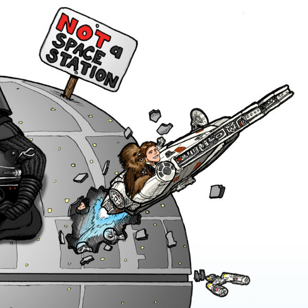 scottpatrick:  (via Star Wars Spoof Poster / The Manly Art Shop) 