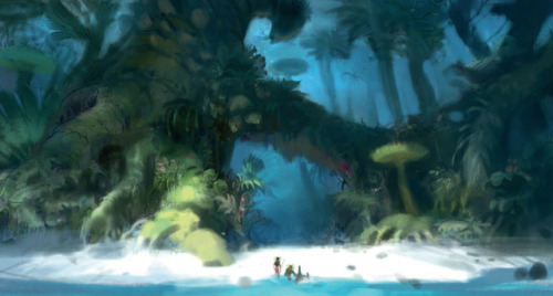 Visual development for Moana by Ryan Lang, Ian Gooding, Kevin Nelson, Andy Harkness, and Scott Watan