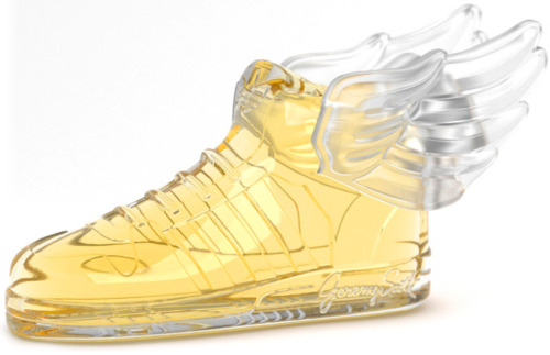 Jeremy Scott for Adidas Originals Eau de Toilette (p. 32, February 2015)IT’S A GLASS SHOE AND 