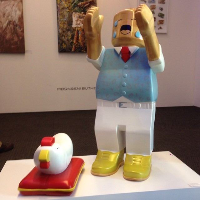 “Everything is awesome!” LEGO man, by Neill Wright, Turbine Art Fair. http://ift.tt/1jNgRmL
